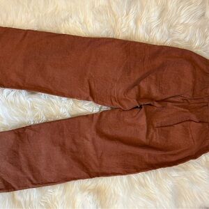Toad&Co taj hemp reddishBrown Boot Cut Pants